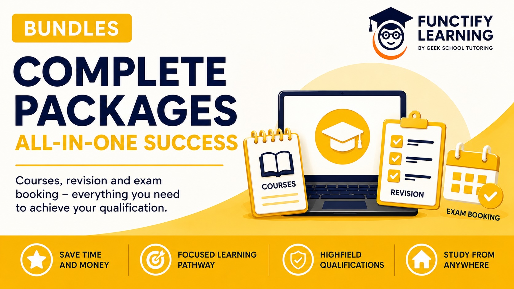 Complete Packages - Courses, Revision and Exam Booking Bundle