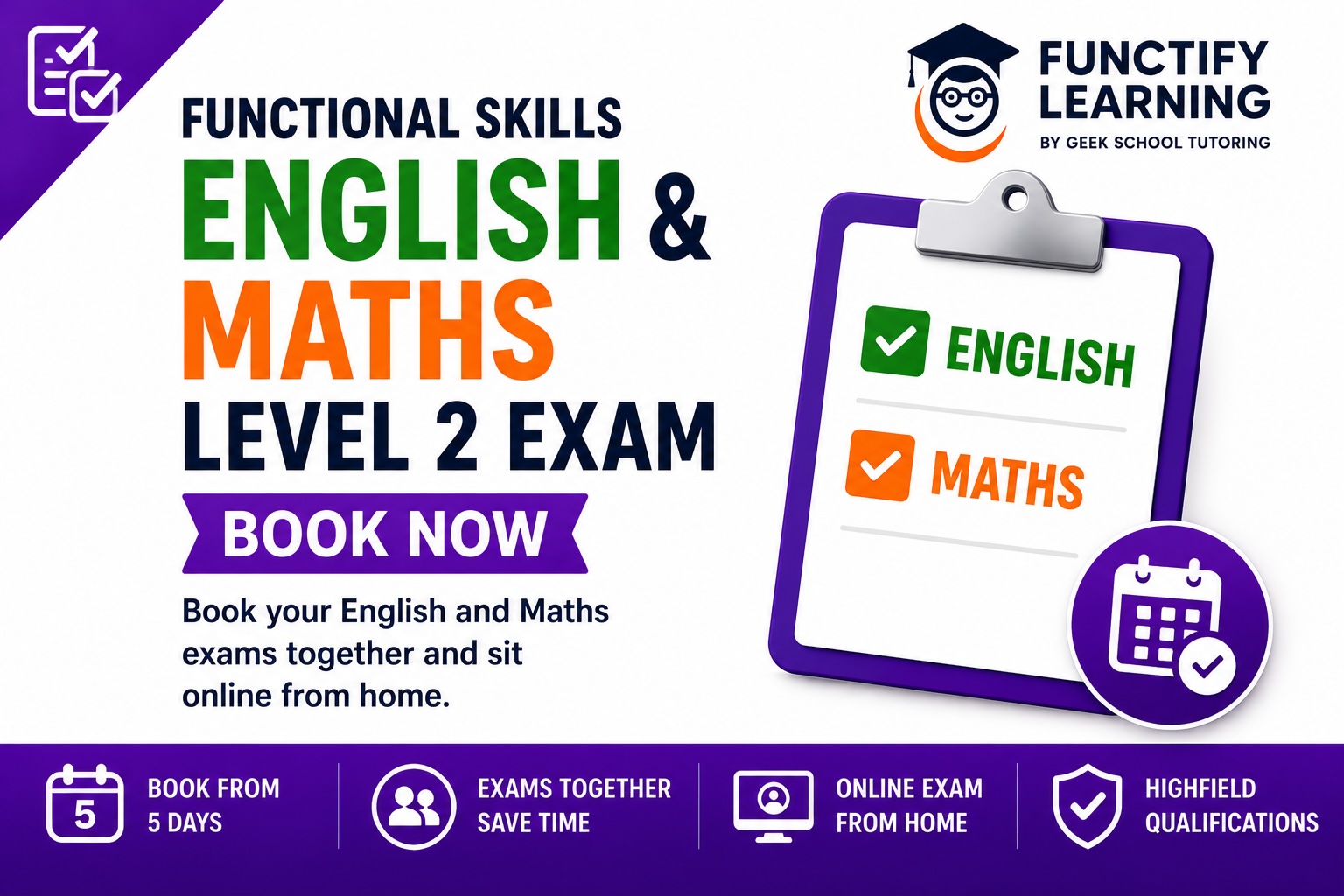 Book Your Functional Skills Level 2 Exam